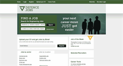 Desktop Screenshot of defencejobs.com